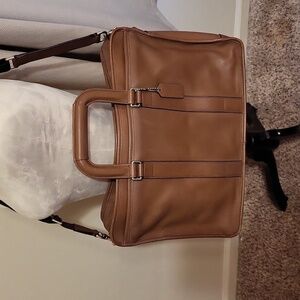 Vintage Coach Embassy Briefcase Business Camel Authentic